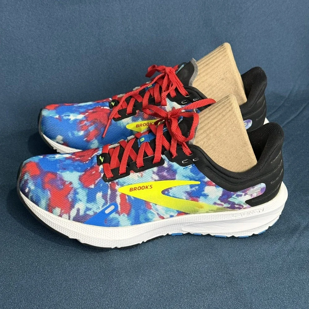 Brooks Womens Launch 9 1203731B446 Multicolor Running Shoes Sneakers Size 7 B